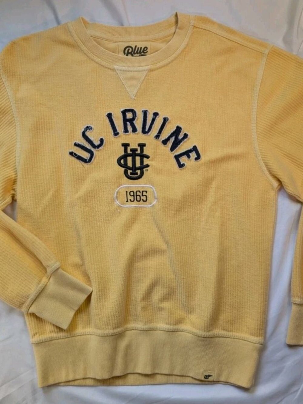 Blue 84 UC Irvine Crewneck Sweatshirt Mens M NWT Roughspun Stitching